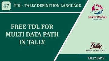 FREE TDL FOR MULTI DATA PATH IN TALLY | AUDITOR