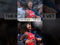 Caleb Wilson & Jokić having a laugh postgame
