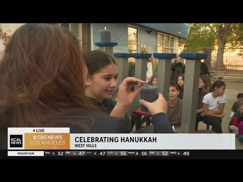 Celebrating Hanukkah at Kadima Day School in West Hills