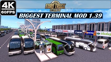 ETS2 1.39 NEW Biggest Passenger Bus Terminal Mod + Download Link | Best Bus Map