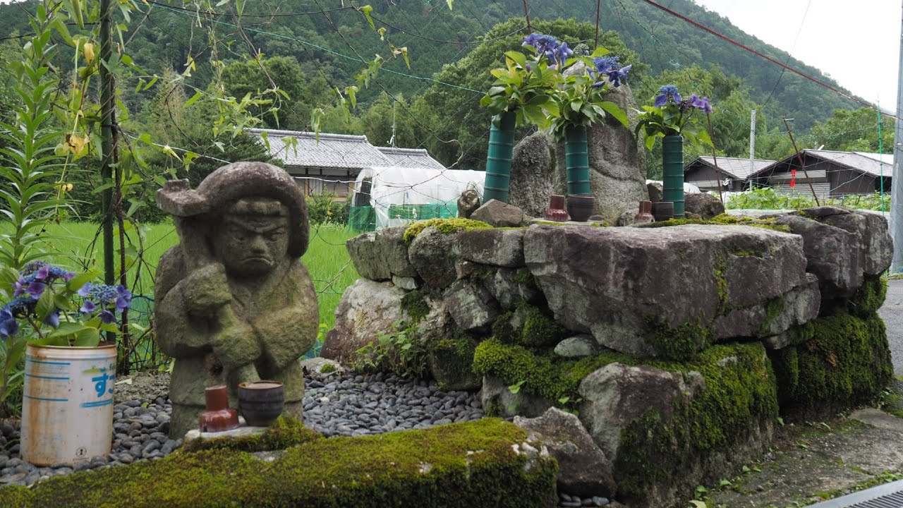 京都大原、梅雨の農村風景【田園風景・田舎散歩】（京都市左京区大原草生町）