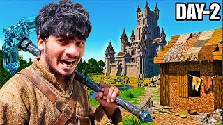 ₹1 house to Build ₹10,00,000,000 CASTLE For Survival in 10 Days - MINECRAFT