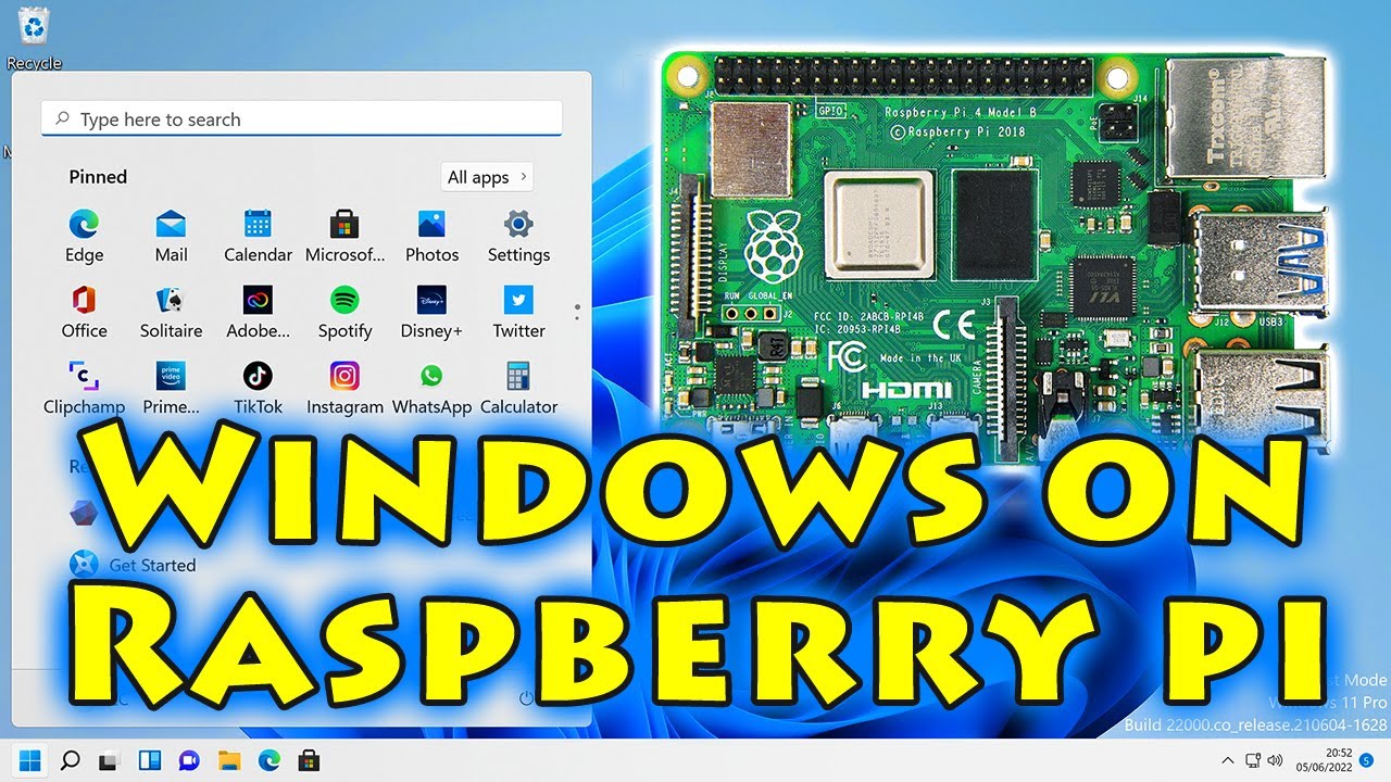 Windows 11 ARM on Raspberry Pi - YouTube