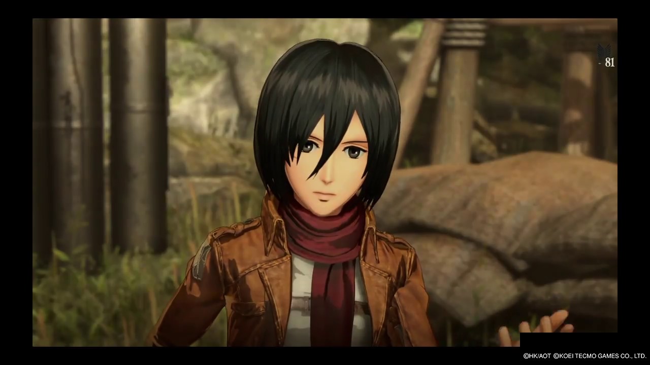 Attack On Titan 2 - Gameplay - Mikasa Friendship Moment Mikasa Open Up About Eren