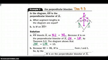 5.2 Use Perpendicular Bisectors