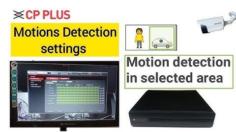 CP Plus dvr Motion detection setup|  how to enable motion detection in cp plus dvr @krivitech