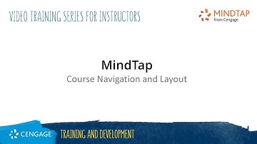 MindTap: Course Navigation and Layout