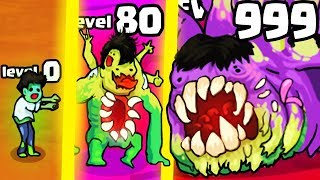 HOW STRONG IS THE MOST OVERPOWERED ZOMBIE EVOLUTION? (9999+ HIGHEST LEVEL) l Zombie Evolution Party screenshot 2