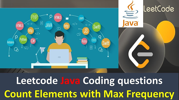 Java Leetcode Problem || Count Elements with maximum Frequency @datatechinfo