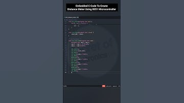 Embedded C Code to Create Distance Meter Using 8051 Microcontroller