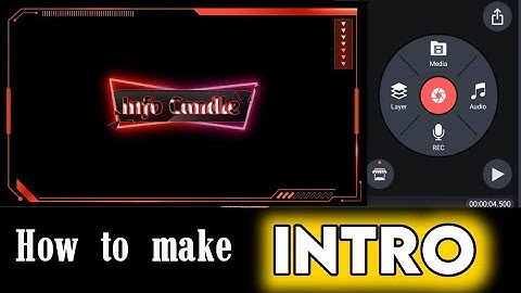 How to make intro | Neon light text #intro in #kinemaster | Kinemaster tutorial