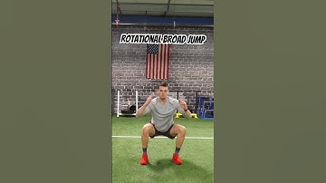 Rotational Broad Jump - Do these to increase rotational power and athleticism 🔥🚀