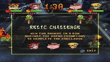 Crash Bash Walkthrough Part 35 HD 200% Warp Room 3 (Metal Fox Gold Relic)