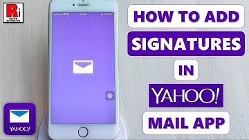How To Add Signatures In Yahoo Mail From Mobile