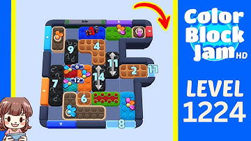 Color Block Jam Level 1224 Solution Walkthrough