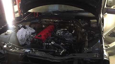 First start rebuilt Mercedes 3.0 m103 after 4,5 years - DBilas camshaft