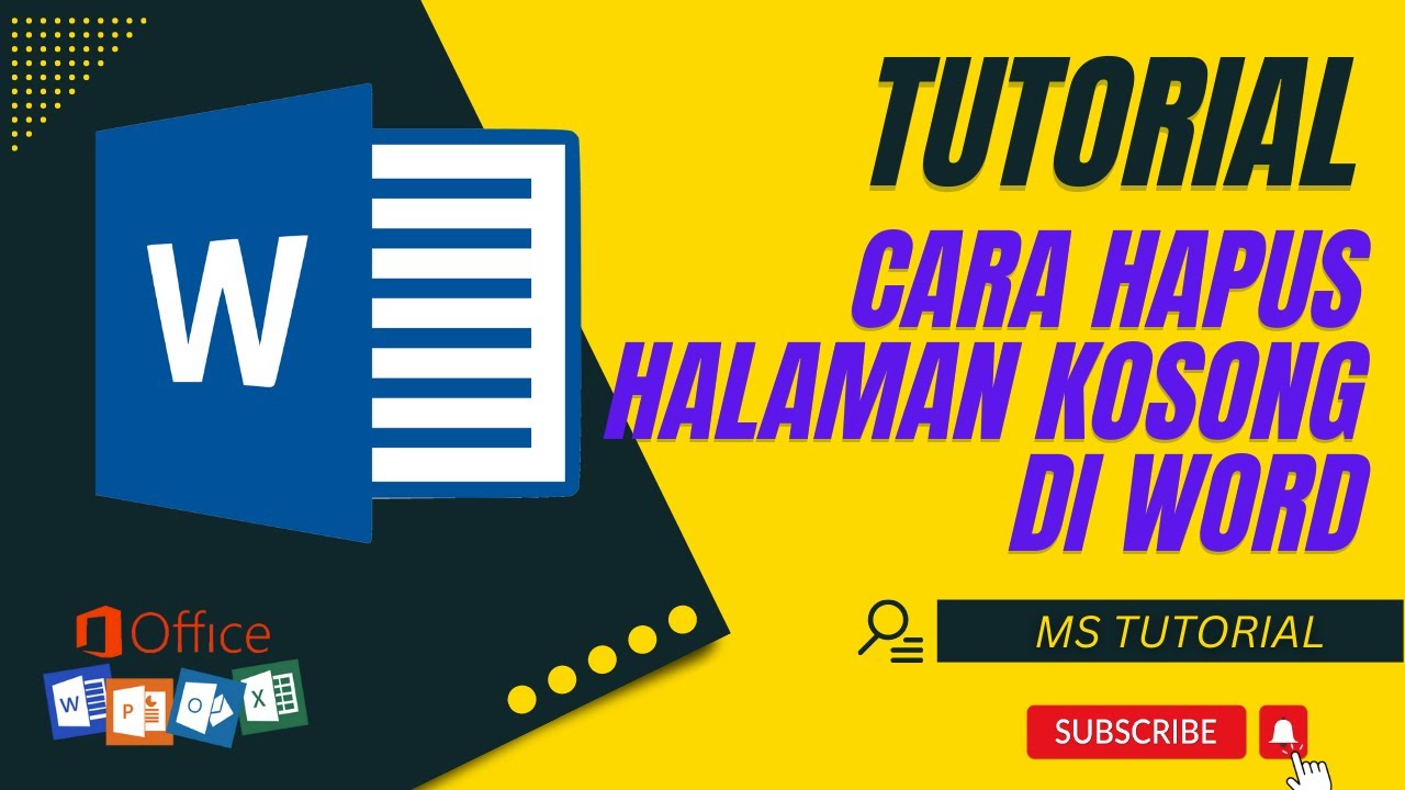 Cara Menghapus Halaman Kosong Di Word YouTube Cara menghapus halaman kosong di word youtube