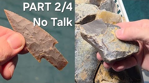 2209 - Part 2/4 - No Talk - Rock to Point (KRF) Knife River Flint #flintknapping 