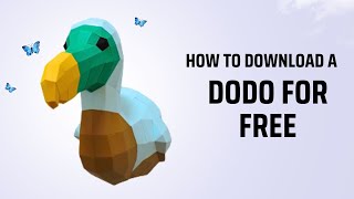 Crea tu DODO GRATIS de PaperCraft / The Dodo DIY - Free Download - Diseño AnimaPapir