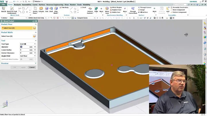 NX CAD Quick Tips: Blend Pocket