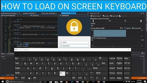 How To Display On Screen Keyboard