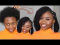 Easy Natural Hairstyle | Spicy Side Frohawk using Most Affordable 4B/ 4C HAIR CLIP-INS | CurlsCurls