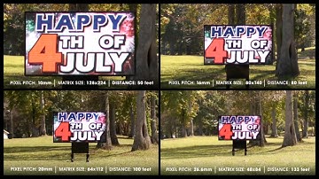 LED Display Pitch Comparison Optimal Viewing Distance You Tube