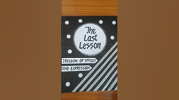 English Project on The Last Lesson (Linguistic Chauvinism) for Class12  #lastlesson #englishproject