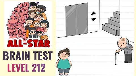 Brain Test All Star Level 212 | Force her to use the stairs | Walkthrough