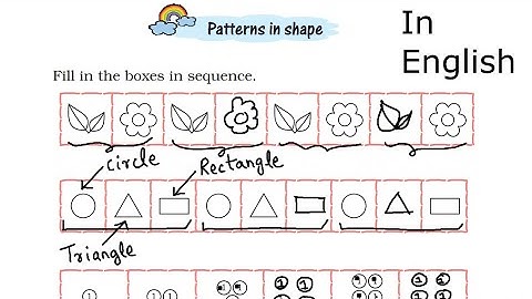 Maths Magic Class 1 | Ch 10 - Part 2 | Patterns in shape, Increasing and Decreasing Order in English