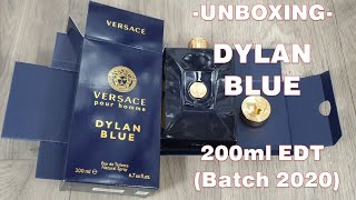 Unboxing Versace Pour Homme Dylan Blue (2020 batch)