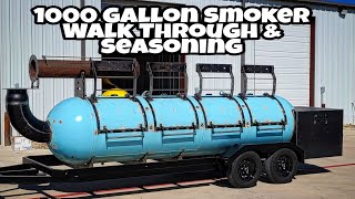 How To Season An Offset Smoker  My New 1000 Gallon Offset Smoker