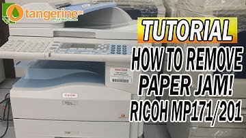 TUTORIAL: HOW TO REMOVE PAPER JAM (THE PROPER WAY) | RICOH MP161/171/201 | COPIER, PRINTER, SCANNER