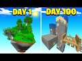 I Survived 100 Days In Minecraft With 99% Of It Missing (Here's What Happened)