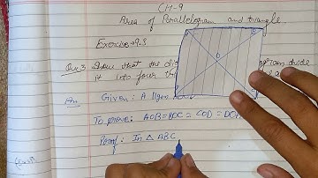 Class 9th Maths chapter 9 Area Of Parallelogram And Triangles Exercise 9.3 Q-3