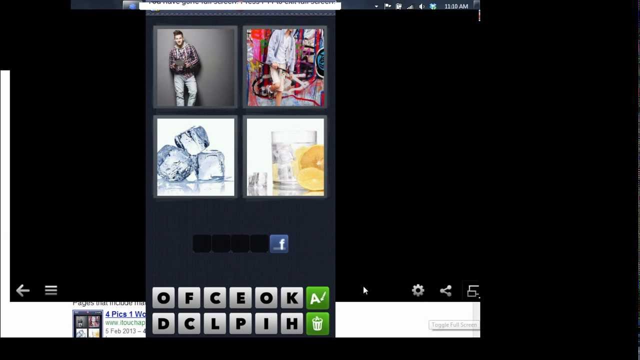 How to cheat 4 pics 1 word  YouTube