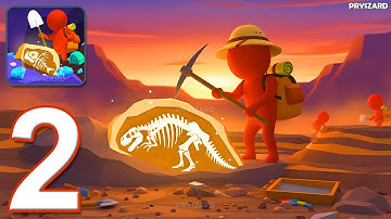 Digging Master - Gameplay Walkthrough Part 2 - Dino Archaeological Adventure (iOS, Android)