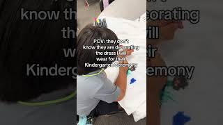 A Kindergarten Memory Dress They’ll Never Forget #diy #mom #teacher #shorts #fypシ゚viral #fypage