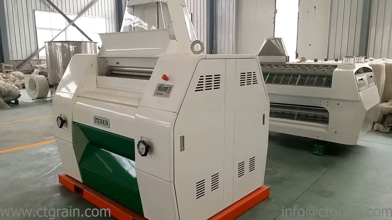 Commercial wheat roller mill for flour mills YouTube