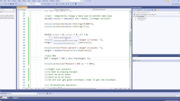 A Body Mass Index Example