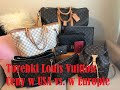 Torebki Louis Vuitton, Moja Mini Kolekcja, Ceny w USA vs. w Europie