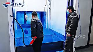 Automatic powder dip coating line for metal products #metalcoating   #painting