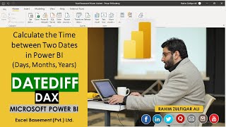 calculate the time between two dates in microsoft power bi (days, months, years) | datediff dax