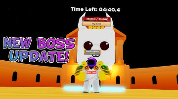 NEW BOSS UPDATE IN TAPPING SIMULATOR!