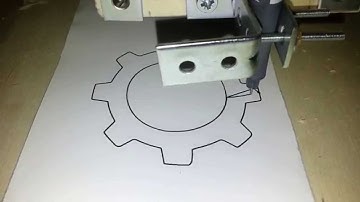 ICARO Engineering CNC v0.2 - Gear logo 2D plotting test