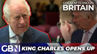 King Charles OPENS UP about cancer treatment to patients at London cancer hospital