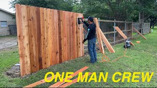 One Man Crew: Amateur Fence Builder Better Than Professional’s!