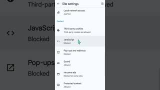 How To Enable or Disable JavaScript in Google Chrome on Android #googlesettings #googleaccount #how