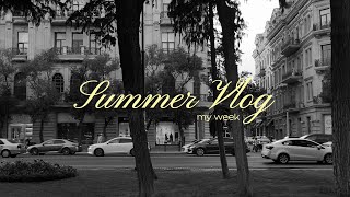 VLOG | летняя неделя: уютные прогулки, еда и тёплые вечера ♡