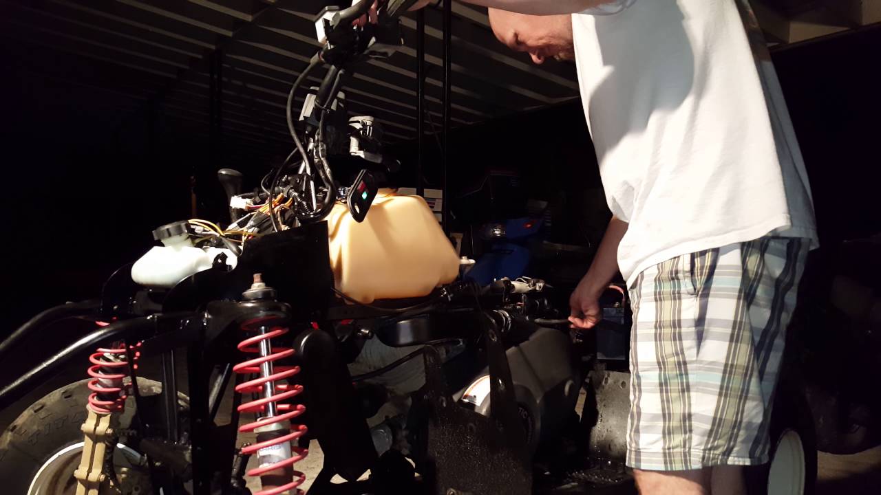 Polaris trailblazer 250 bypass solenoid to start - YouTube